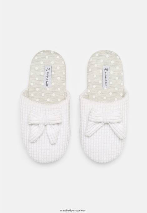 mulheres chinelos brancos F4BZ0D2279 Anna Field