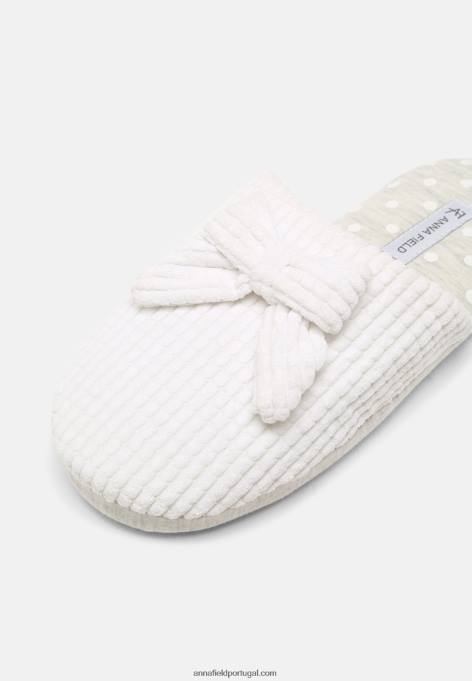 mulheres chinelos brancos F4BZ0D2279 Anna Field