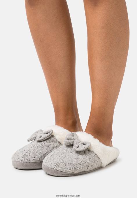 mulheres chinelos cinza claro F4BZ0D2275 Anna Field