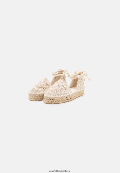 mulheres alpercatas bege F4BZ0D1836 Anna Field