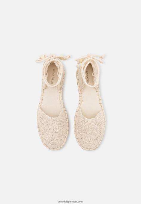 mulheres alpercatas bege F4BZ0D1836 Anna Field