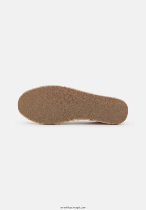 mulheres alpercatas bege F4BZ0D1837 Anna Field