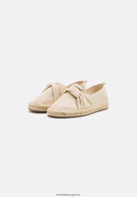 mulheres alpercatas bege F4BZ0D1843 Anna Field