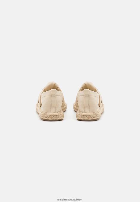 mulheres alpercatas bege F4BZ0D1843 Anna Field