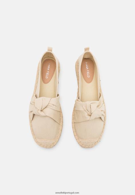 mulheres alpercatas bege F4BZ0D1843 Anna Field