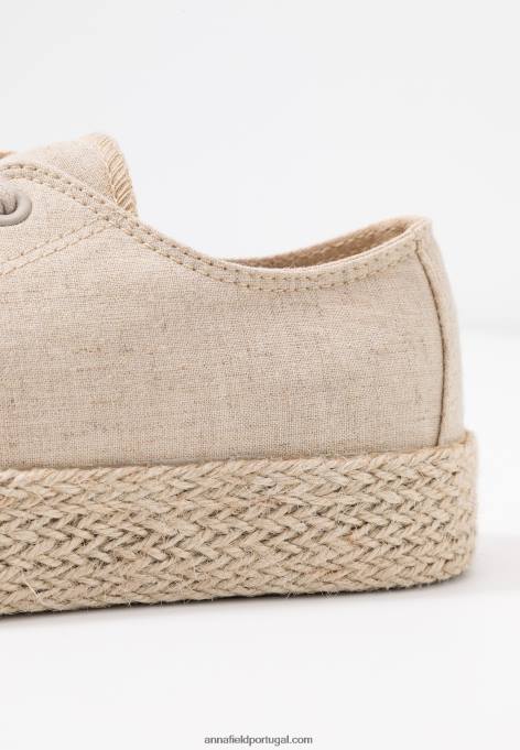 mulheres alpercatas bege F4BZ0D1847 Anna Field