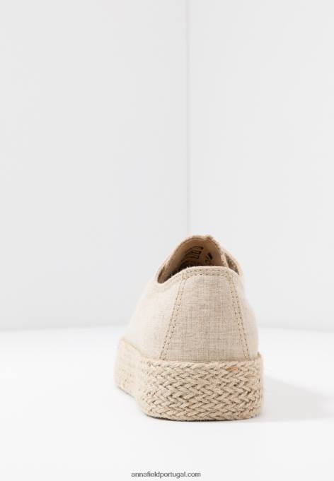 mulheres alpercatas bege F4BZ0D1847 Anna Field