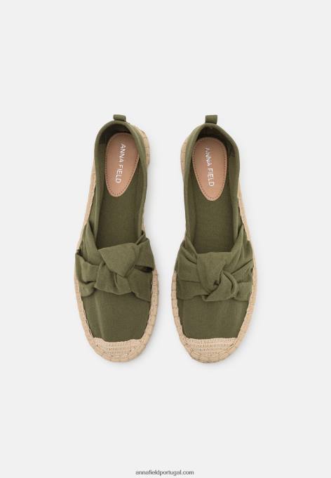 mulheres alpercatas caqui F4BZ0D1839 Anna Field