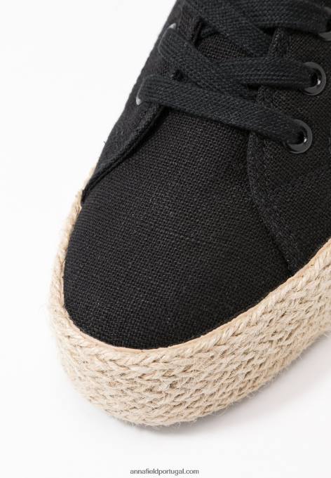 mulheres alpercatas pretas F4BZ0D1834 Anna Field