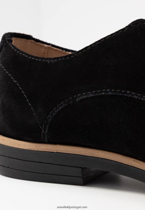 mulheres cadarços de couro preto F4BZ0D1854 Anna Field