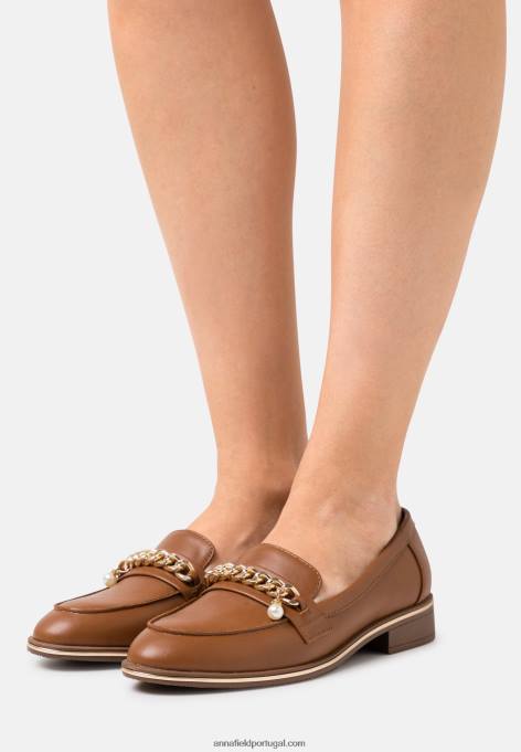 mulheres conhaque sem cadarço F4BZ0D1811 Anna Field