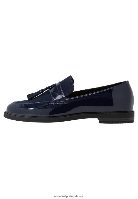 mulheres slip on azul escuro F4BZ0D1830 Anna Field