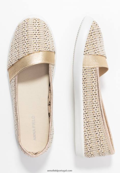 mulheres slip-on bege F4BZ0D1785 Anna Field