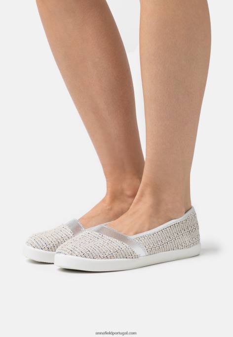 mulheres slip on prata F4BZ0D1826 Anna Field