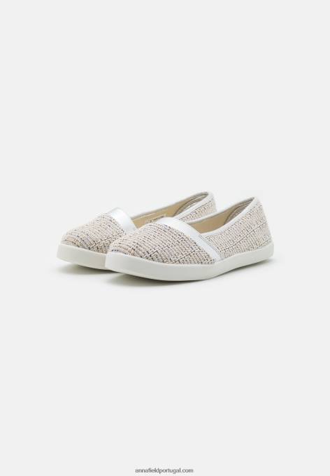 mulheres slip on prata F4BZ0D1826 Anna Field