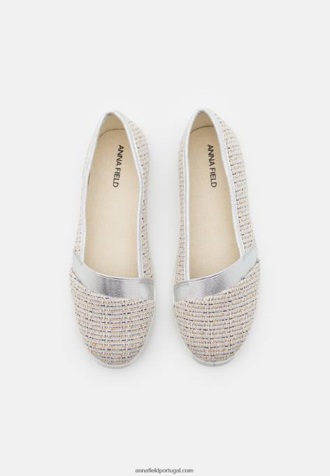 mulheres slip on prata F4BZ0D1826 Anna Field