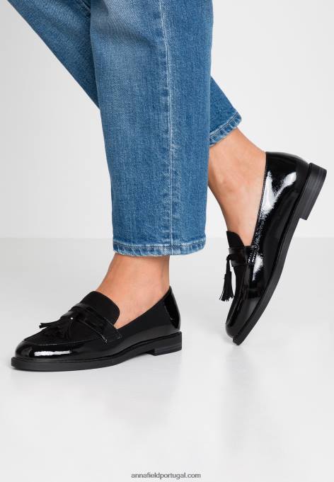 mulheres slip-on preto F4BZ0D1781 Anna Field