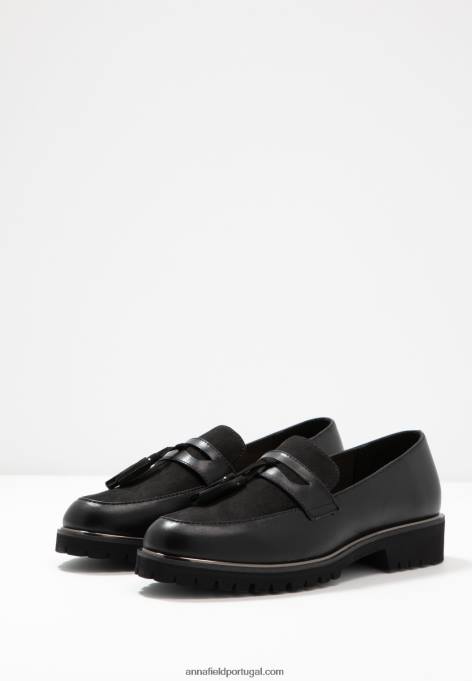 mulheres slip-on preto F4BZ0D1788 Anna Field