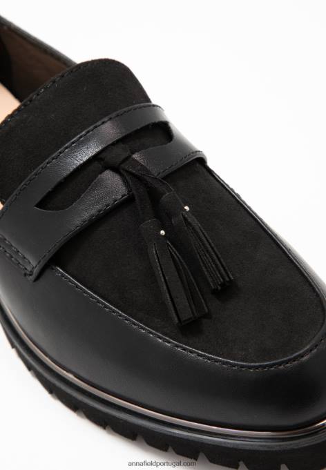 mulheres slip-on preto F4BZ0D1788 Anna Field
