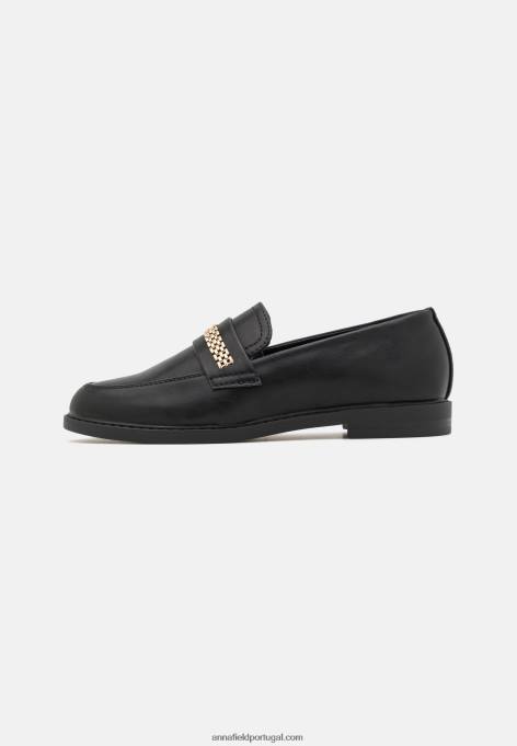 mulheres slip-on preto F4BZ0D1793 Anna Field