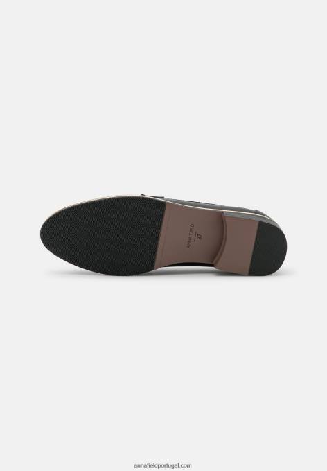 mulheres slip-on preto F4BZ0D1801 Anna Field