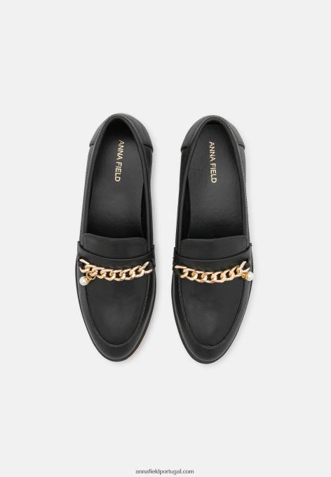 mulheres slip-on preto F4BZ0D1801 Anna Field