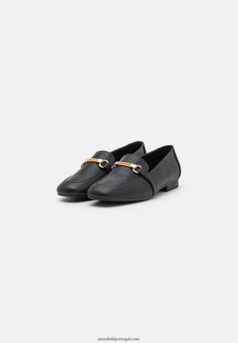 mulheres slip-on preto F4BZ0D1803 Anna Field