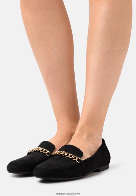 mulheres slip-on preto F4BZ0D1804 Anna Field