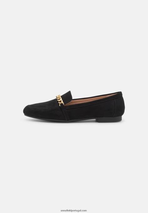 mulheres slip-on preto F4BZ0D1804 Anna Field