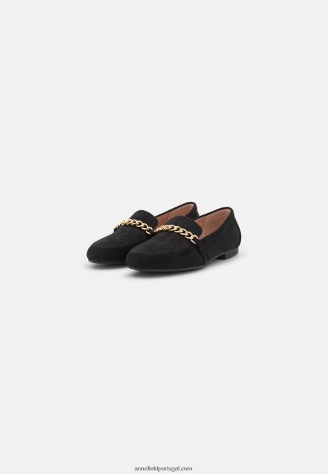 mulheres slip-on preto F4BZ0D1804 Anna Field