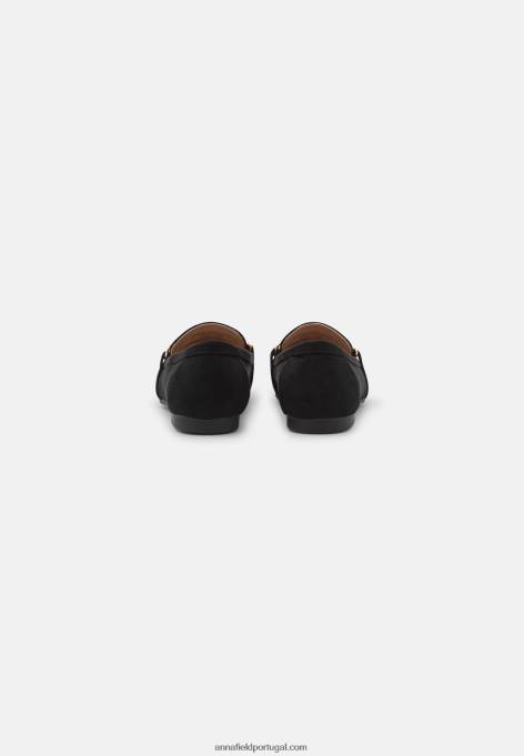 mulheres slip-on preto F4BZ0D1804 Anna Field