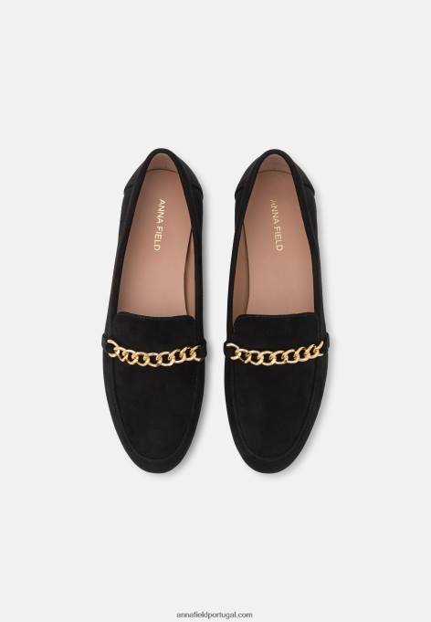 mulheres slip-on preto F4BZ0D1804 Anna Field