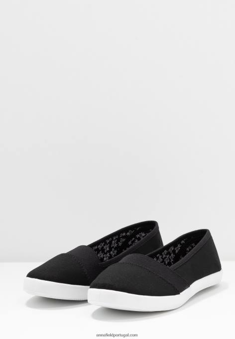 mulheres slip-on preto F4BZ0D1805 Anna Field