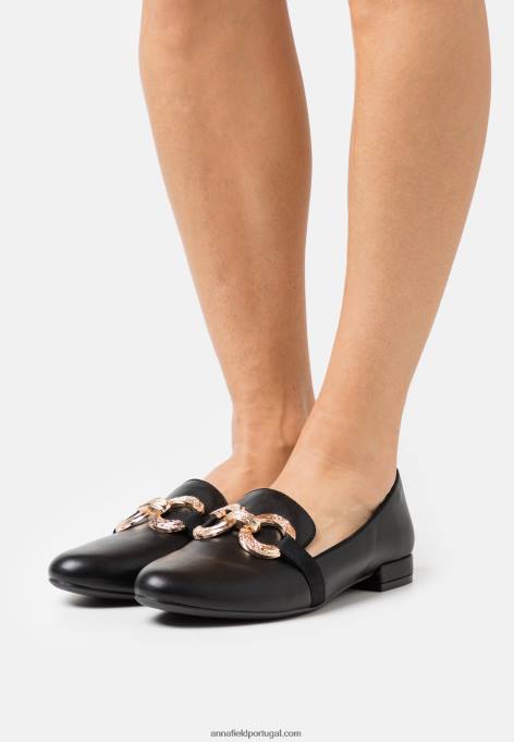 mulheres slip-on preto F4BZ0D1806 Anna Field