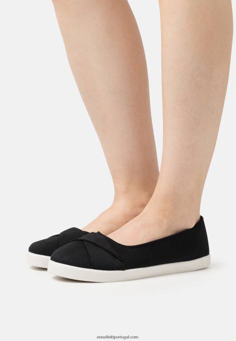 mulheres slip-on preto F4BZ0D1812 Anna Field