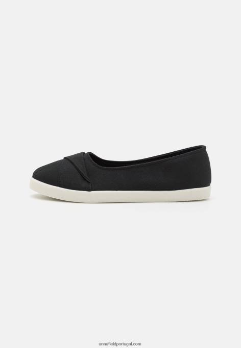mulheres slip-on preto F4BZ0D1812 Anna Field
