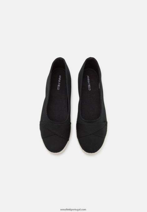 mulheres slip-on preto F4BZ0D1812 Anna Field