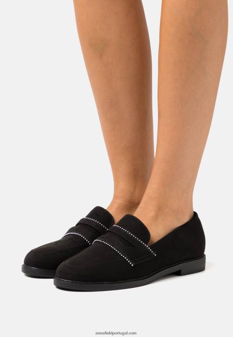 mulheres slip-on preto F4BZ0D1813 Anna Field