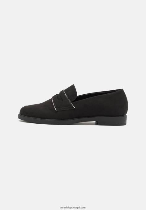 mulheres slip-on preto F4BZ0D1813 Anna Field