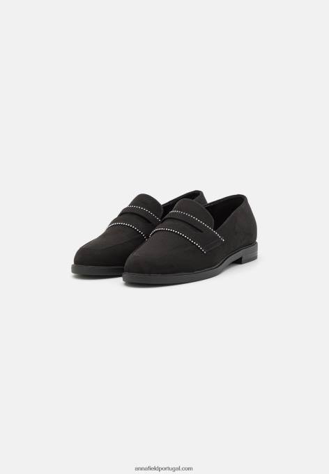 mulheres slip-on preto F4BZ0D1813 Anna Field