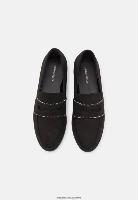 mulheres slip-on preto F4BZ0D1813 Anna Field