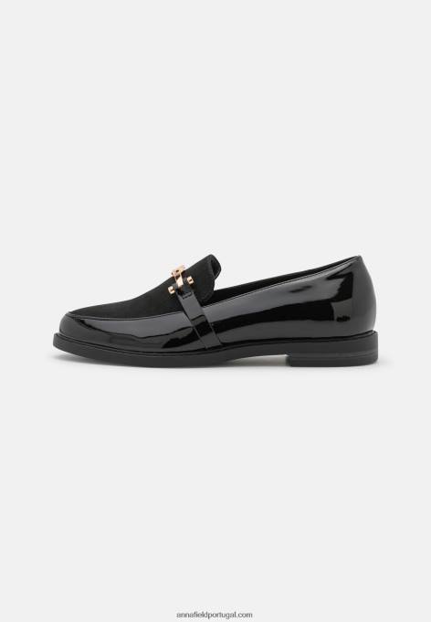 mulheres slip-on preto F4BZ0D1824 Anna Field