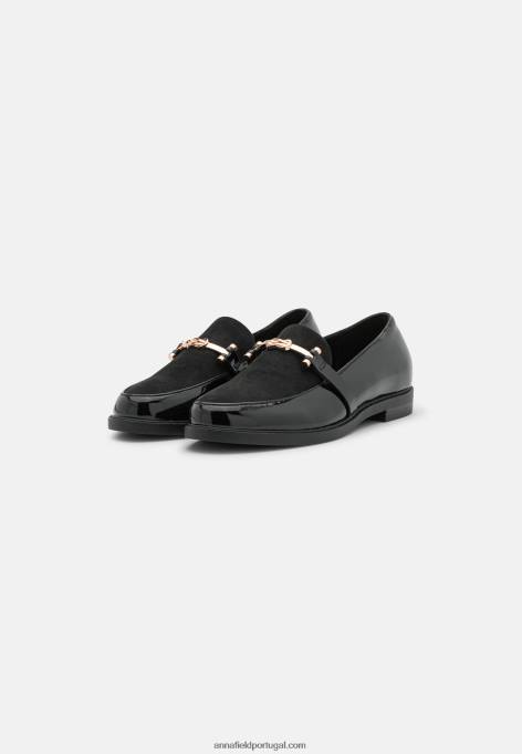 mulheres slip-on preto F4BZ0D1824 Anna Field