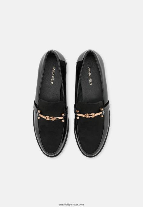 mulheres slip-on preto F4BZ0D1824 Anna Field