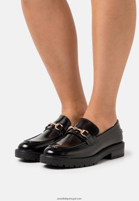 mulheres slip-on preto F4BZ0D1831 Anna Field