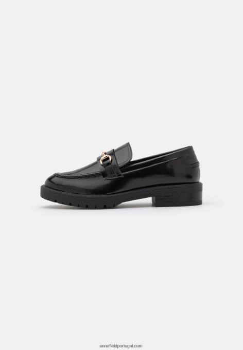 mulheres slip-on preto F4BZ0D1831 Anna Field