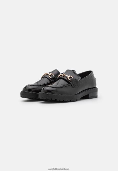 mulheres slip-on preto F4BZ0D1831 Anna Field