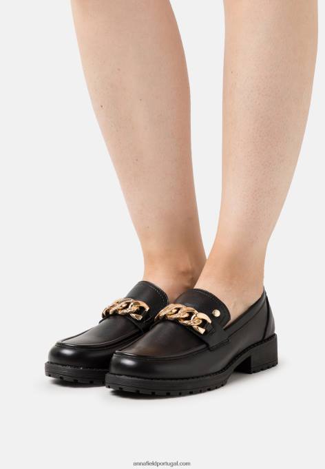 mulheres slip-on preto F4BZ0D1832 Anna Field