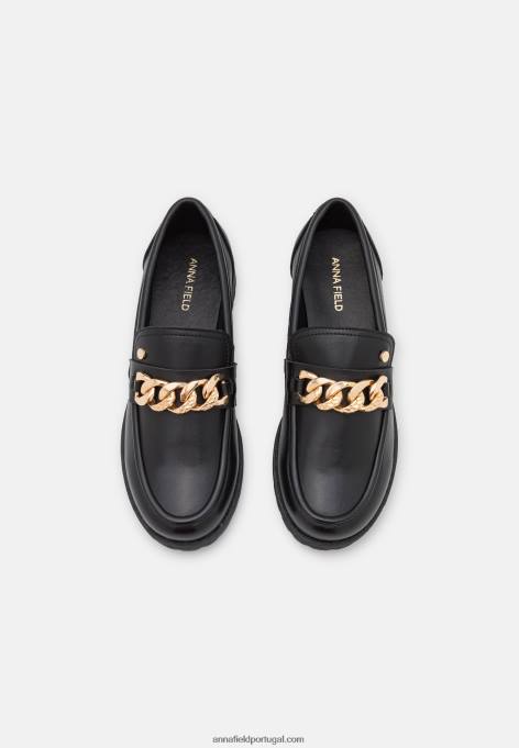 mulheres slip-on preto F4BZ0D1832 Anna Field