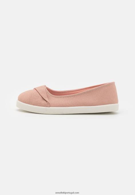 mulheres slip on rosa claro F4BZ0D1820 Anna Field